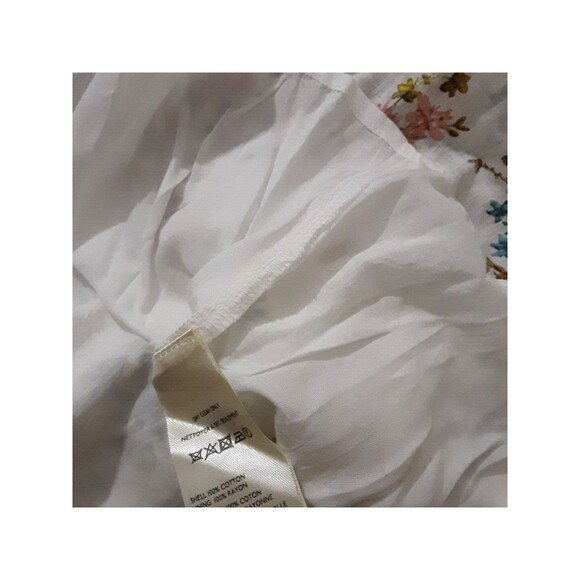 NWT By Anthropologie Sleeveless Smocked Waist Ruffled Midi Dress Size XL - Picture 14 of 15